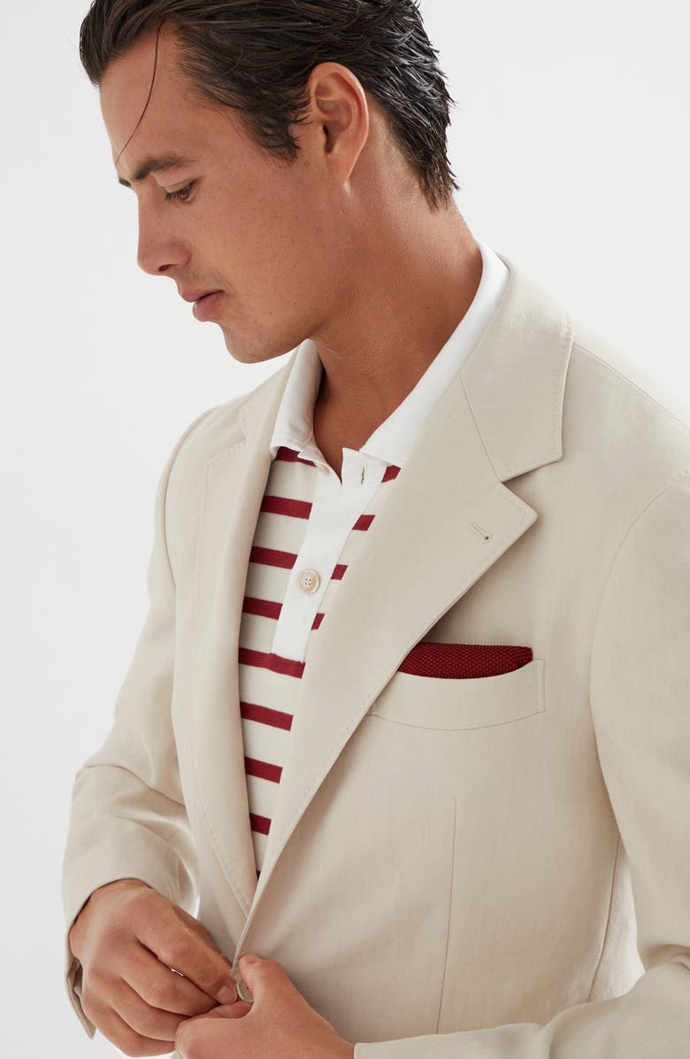 Brunello Cucinelli Deconstructed Cavallo blazer, Alternate, color, 