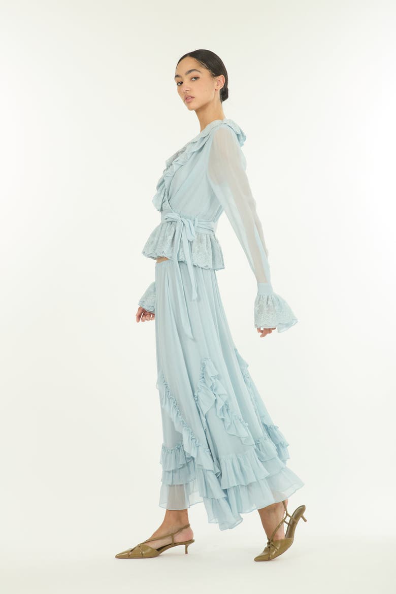 Poet Blouse, Alternate, color, Powder Blue