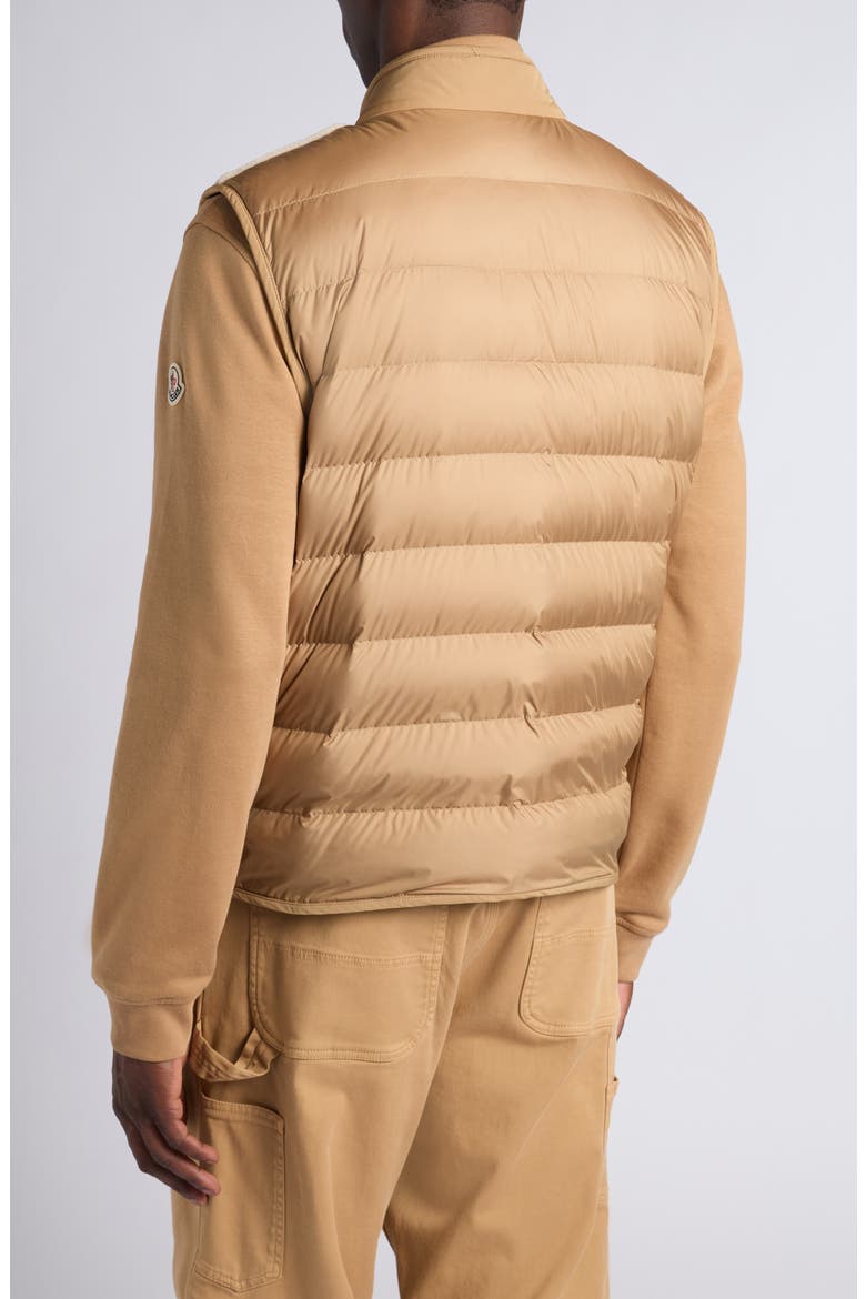 Karakai Mixed Media Down Vest, Alternate, color, GOLDEN SAND