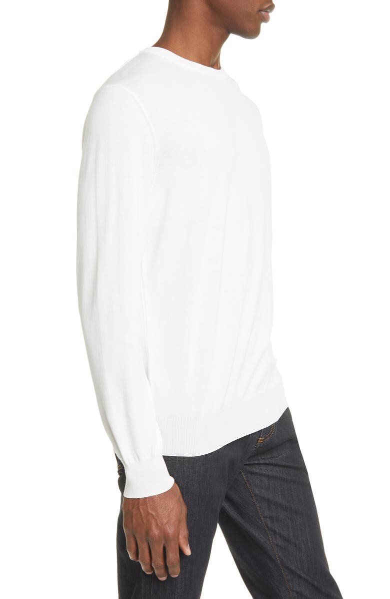 Canali Classic Fit Cotton Crewneck Sweater, Alternate, color,