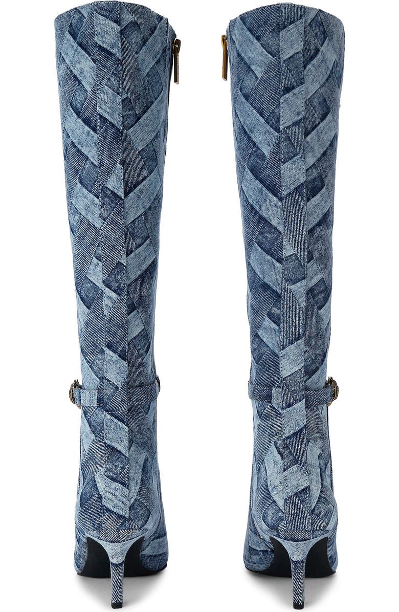 Kurt Geiger London Kensington Denim Flexi Pointed Toe Boot, Alternate, color,