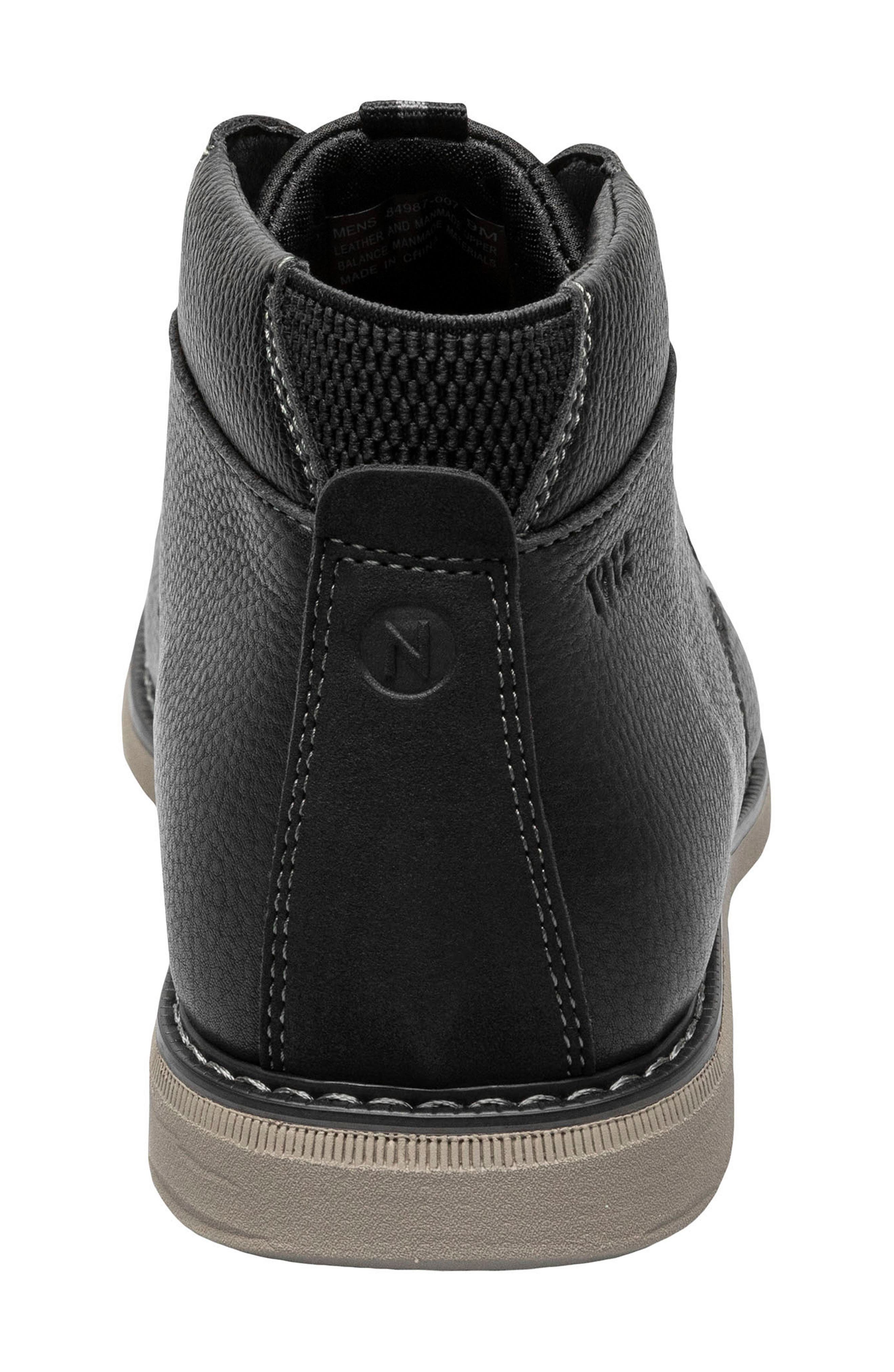 NUNN BUSH Otto Plain Toe Chukka Boot - Wide Width Available, Alternate, color, Black Tumbled