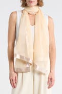 NORDSTROM RACK Oversize Chiffon Border Scarf