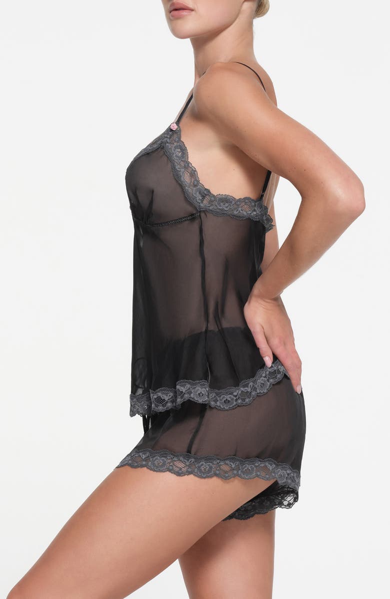 SKIMS Lace Triangle Silk Camisole, Alternate, color, 