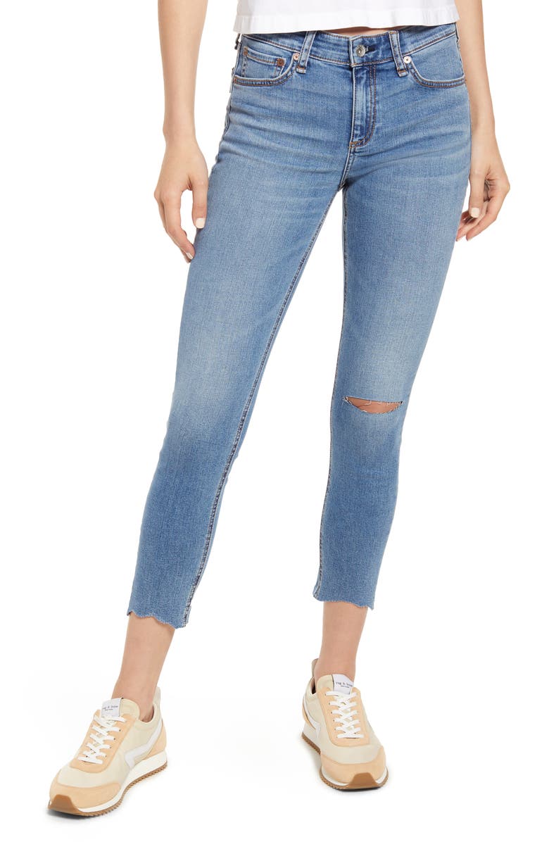 rag & bone Cate Ankle Skinny Jeans, Main, color, Peonywho