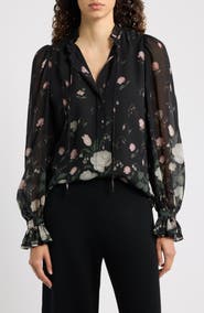 KOBI HALPERIN Jack Ruffled Floral Top
