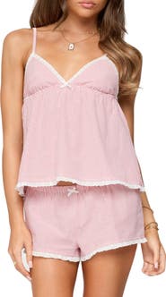 EDIKTED Danna Pinstripe Babydoll Camisole