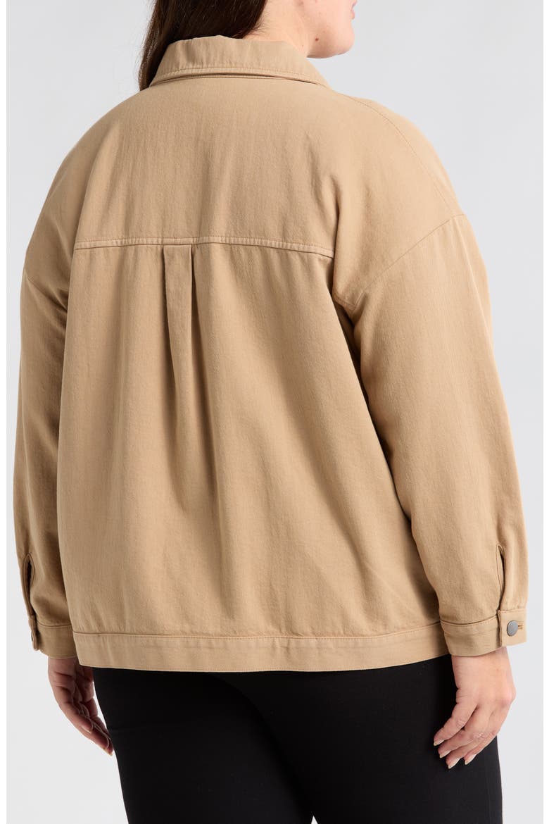 Classic Collar Organic Cotton Jacket, Alternate, color, BISCUIT