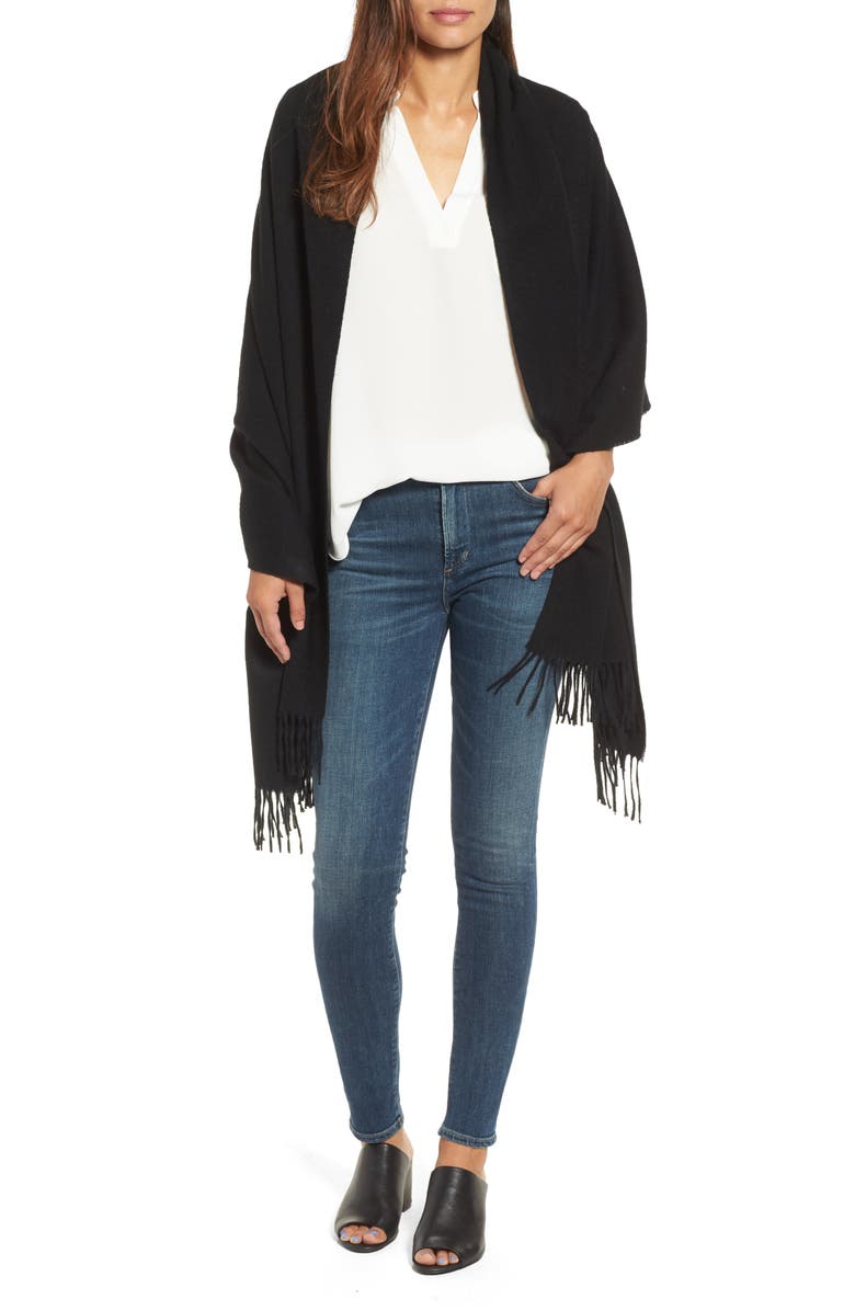 Nordstrom Collection Oversize Cashmere Wrap, Main, color, 