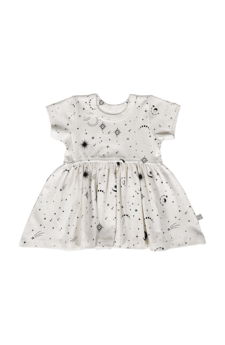 Finn + Emma Organic Twirl Dress I Celestial for Baby or Toddler, Main, color, Off White