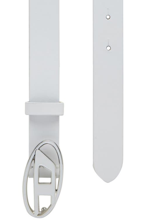 Diesel 25 Mm Reversible Belt With Oval Buckle In Metallic