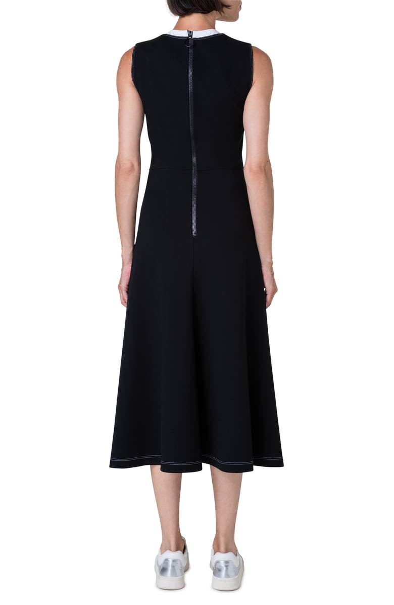 Akris punto Sleeveless Knit Midi Dress, Alternate, color,