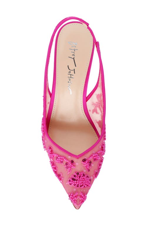 BETSEY JOHNSON BETSEY JOHNSON NIKKI POINTED TOE SLINGBACK PUMP