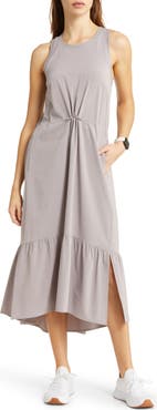 Zella Pursuit Tiered Midi Dress