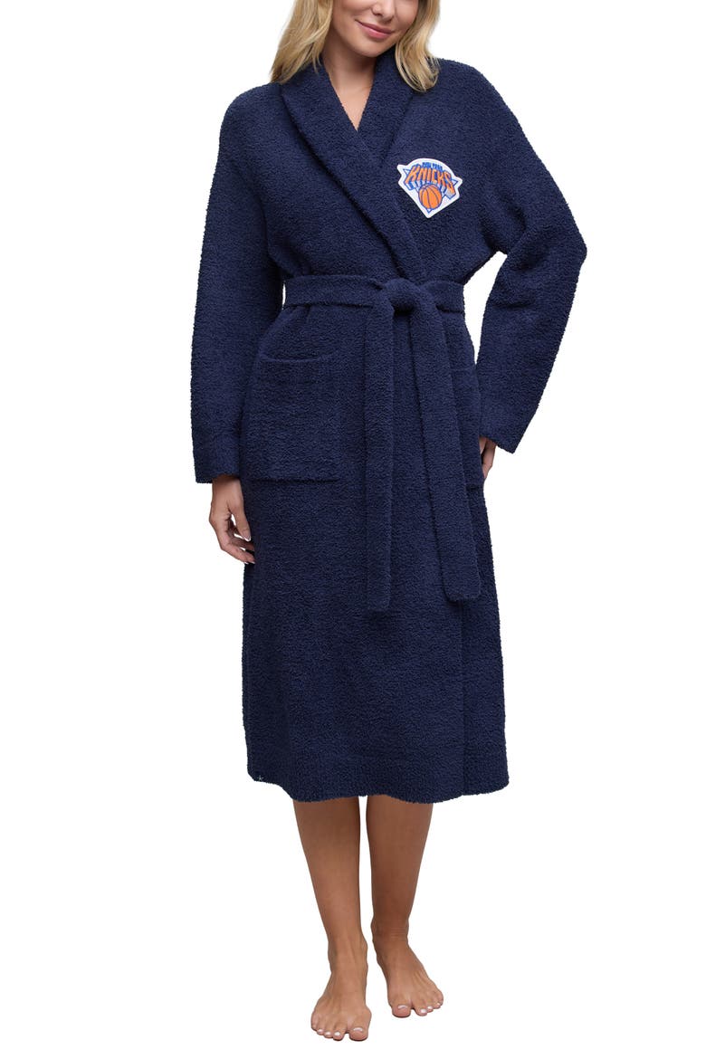 New York Knicks Unisex Robe, Alternate, color, NAVY BLUE MULTI