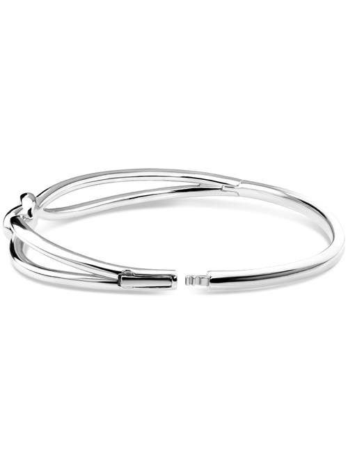 Devata Love Knot Bangle Bracelet In Metallic