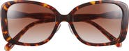 COACH 55mm Butterfly Sunglasses