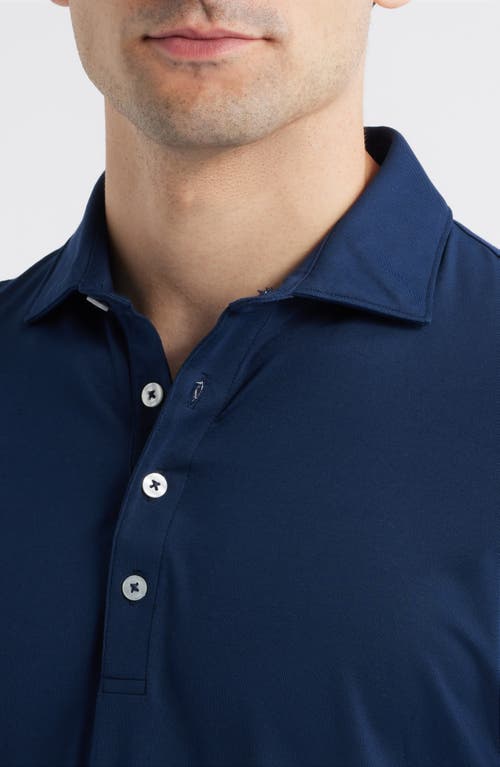 Johnnie-o Idris Top Shelf Heathered Polo In Blue