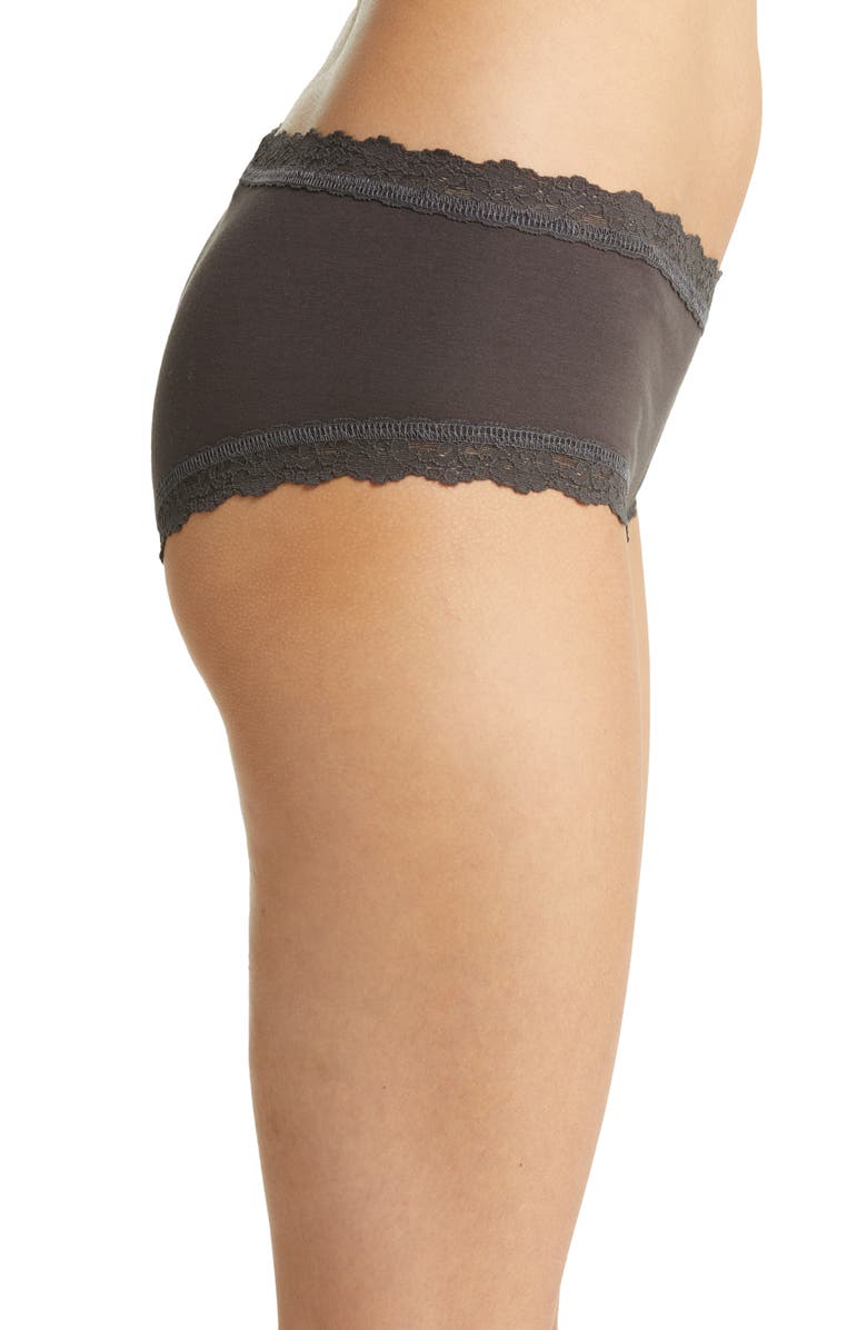 Hanky Panky Supima<sup>®</sup> Cotton Boyshorts, Alternate, color,
