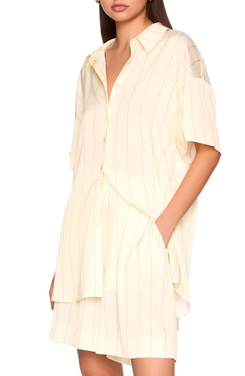 Susana Monaco Oversize Stripe Button-Up Shirt, Alternate, color, 