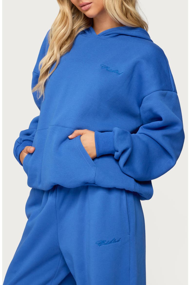 Basic Girl Oversize Hoodie, Alternate, color, BLUE