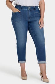 NYDJ Margot Utility Pocket Crop Girlfriend Jeans