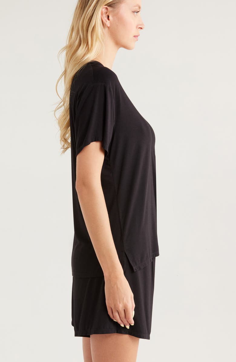 Nordstrom Cool Touch Short Pajamas, Alternate, color, Black