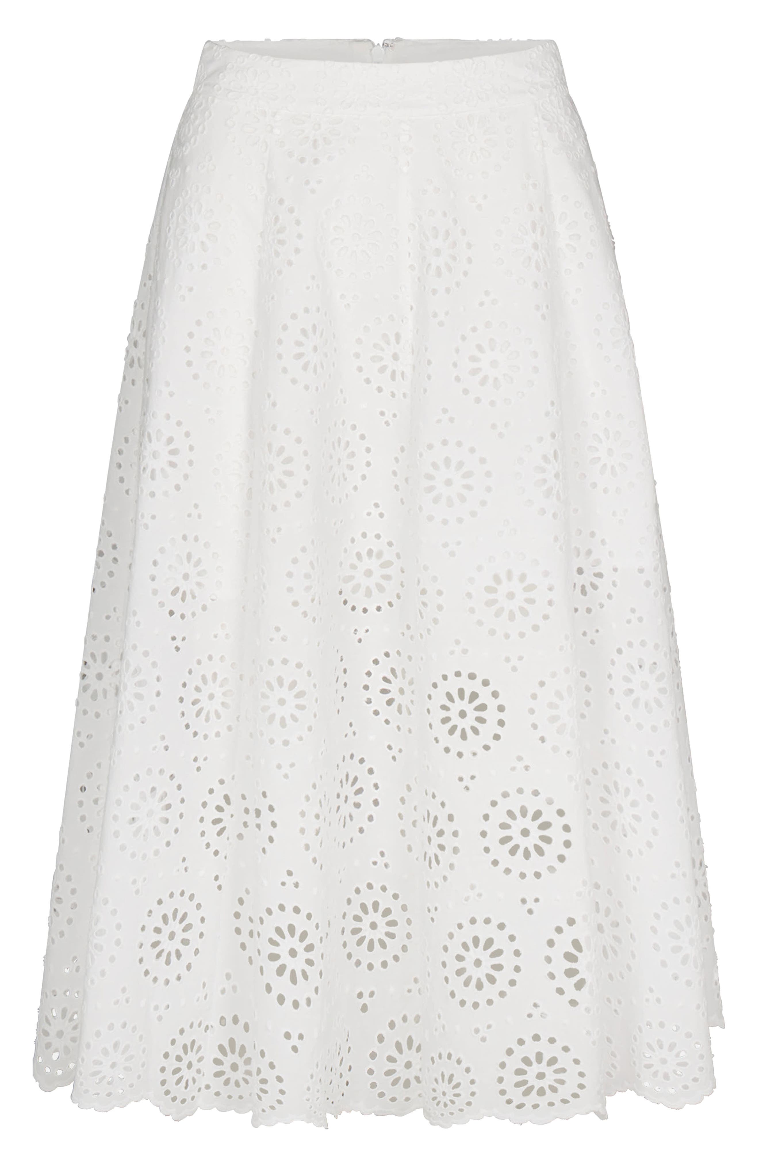 The Solstice Eyelet Midi Skirt