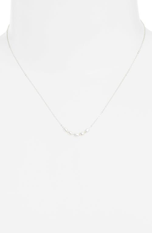 Set & Stones Landon Freshwater Pearl Pendant Necklace In Metallic