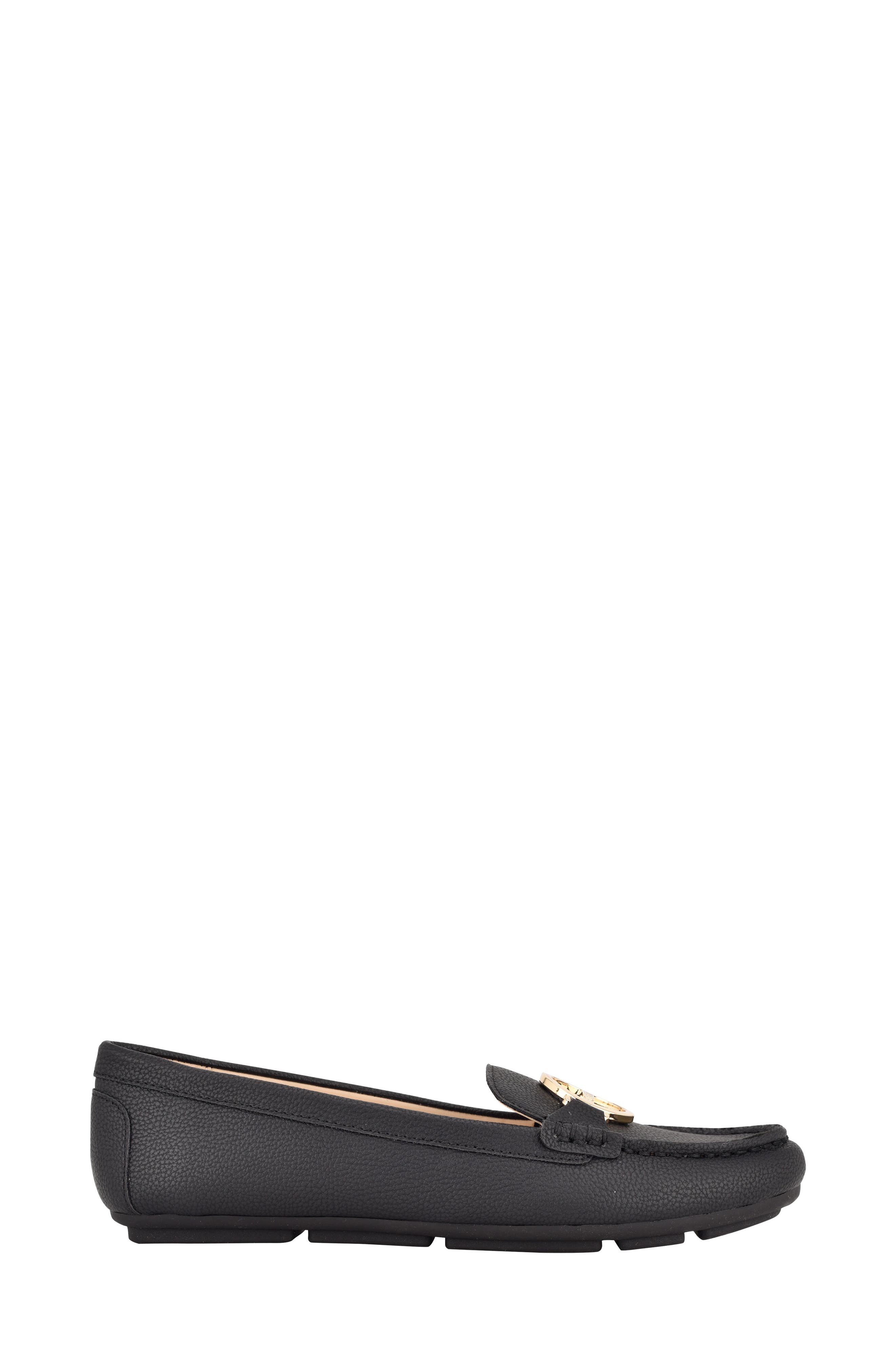 Calvin Klein Layne Buckle Loafer, Alternate, color, Black Ll