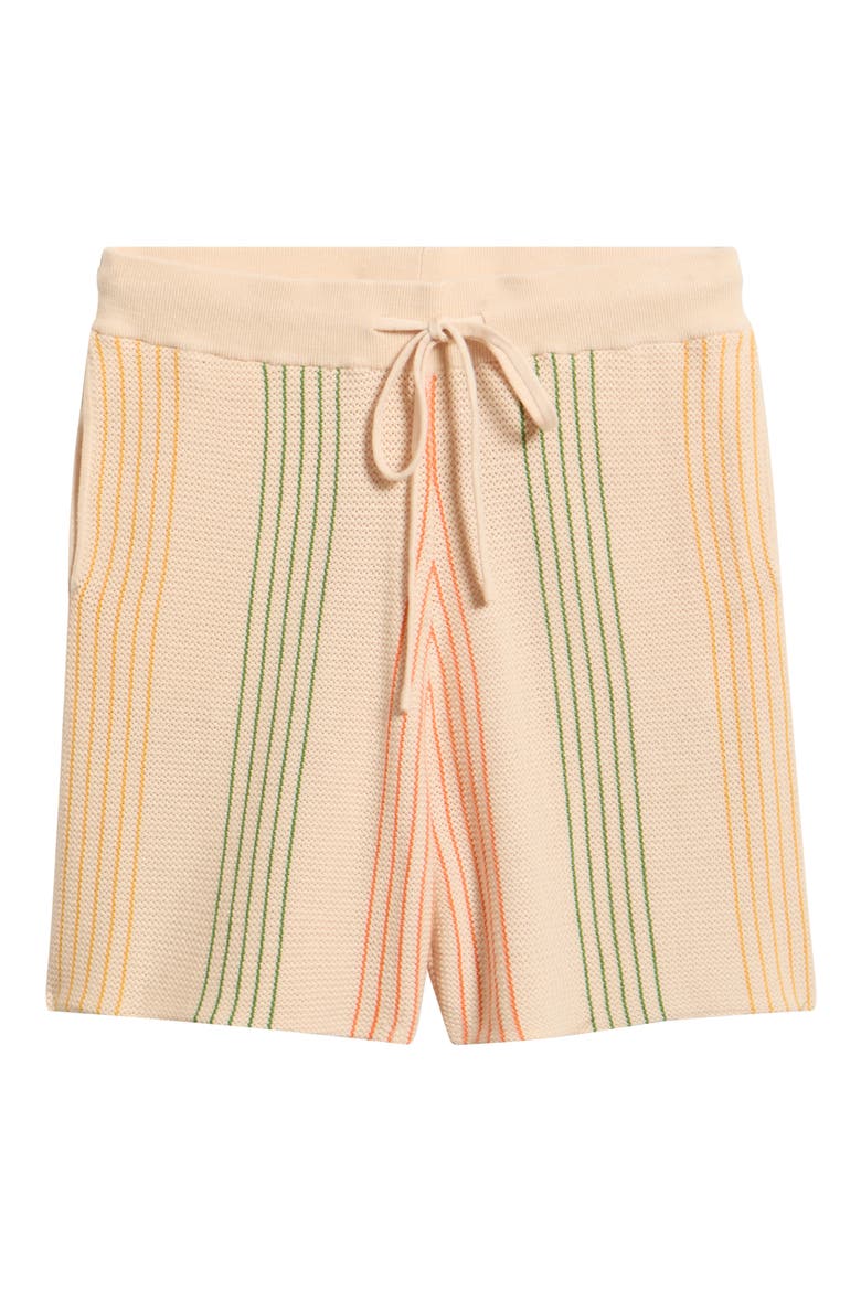 Sliced Knit Shorts, Alternate, color, BEIGE