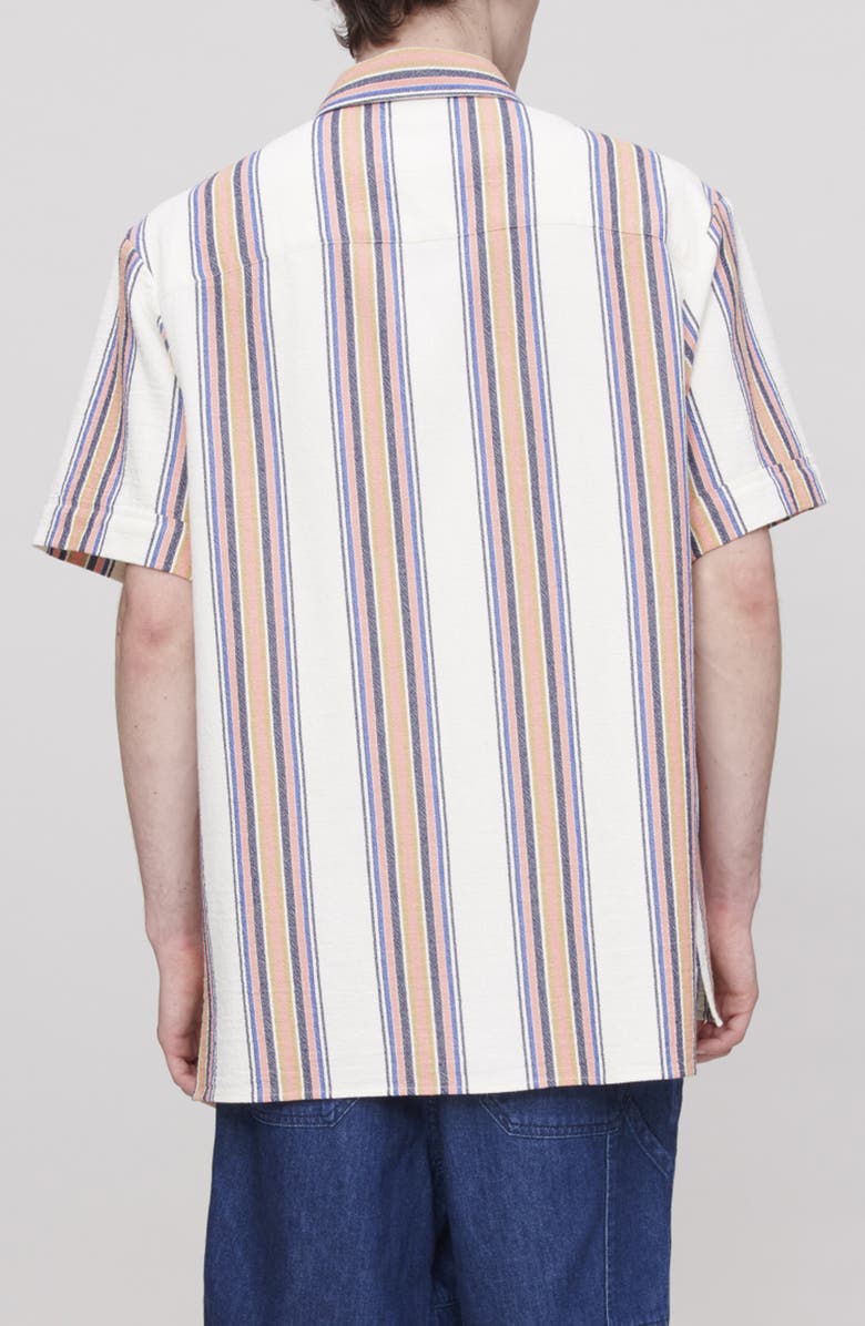 A.P.C. Ross Short Sleeve Button-Up Shirt, Alternate, color, Aad Ecru