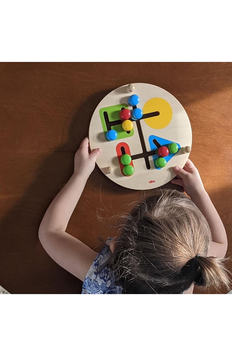 HABA Motor Skills Board On the Farm - Double Sided Wooden Color and Shape Recognition Fun Ages 1 +, Alternate, color, Multi