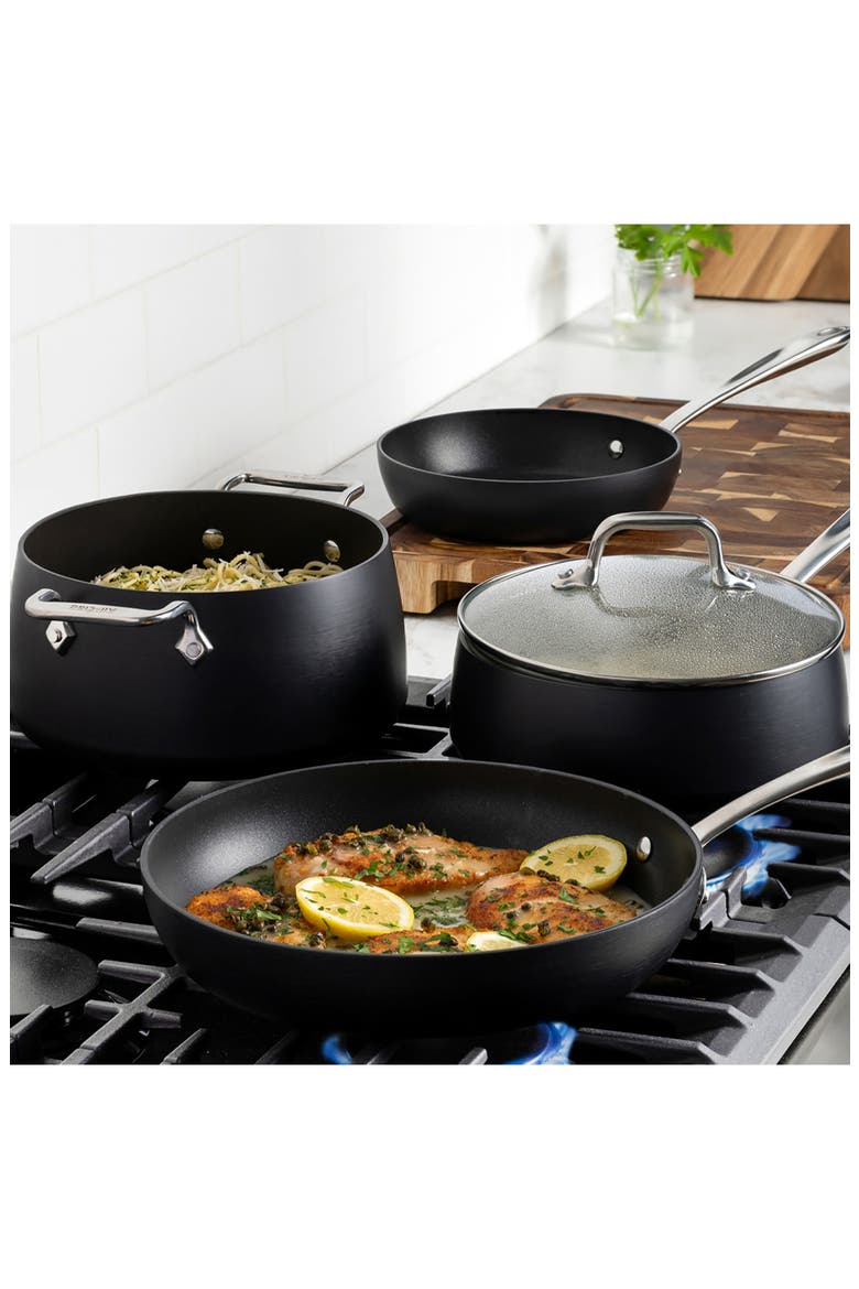 Essentials Set of 2 Nonstick Fry Pans, Alternate, color, BLACK