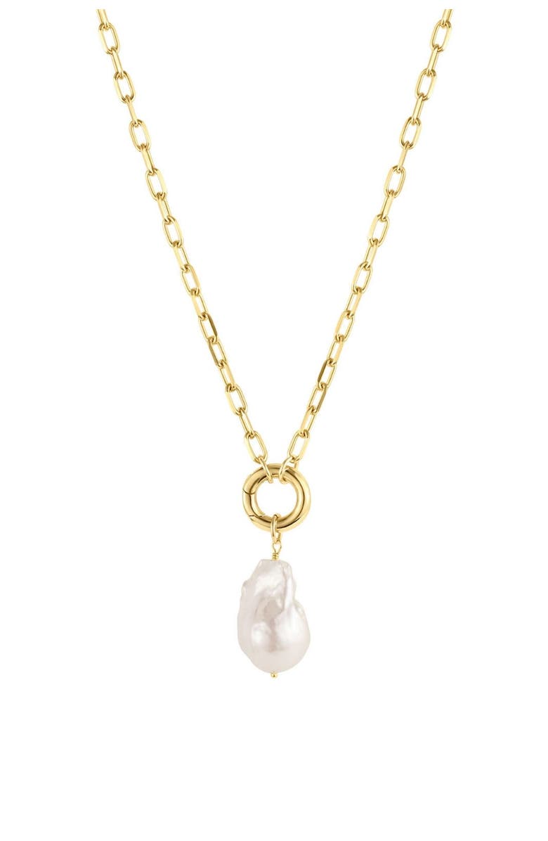 Set & Stones James Baroque Pearl Necklace, Main, color, Gold