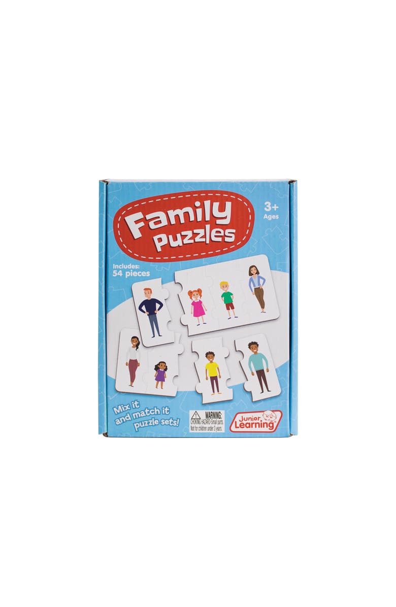 Junior Learning Family Puzzle Educational Puzzles, Main, color, Multicolored