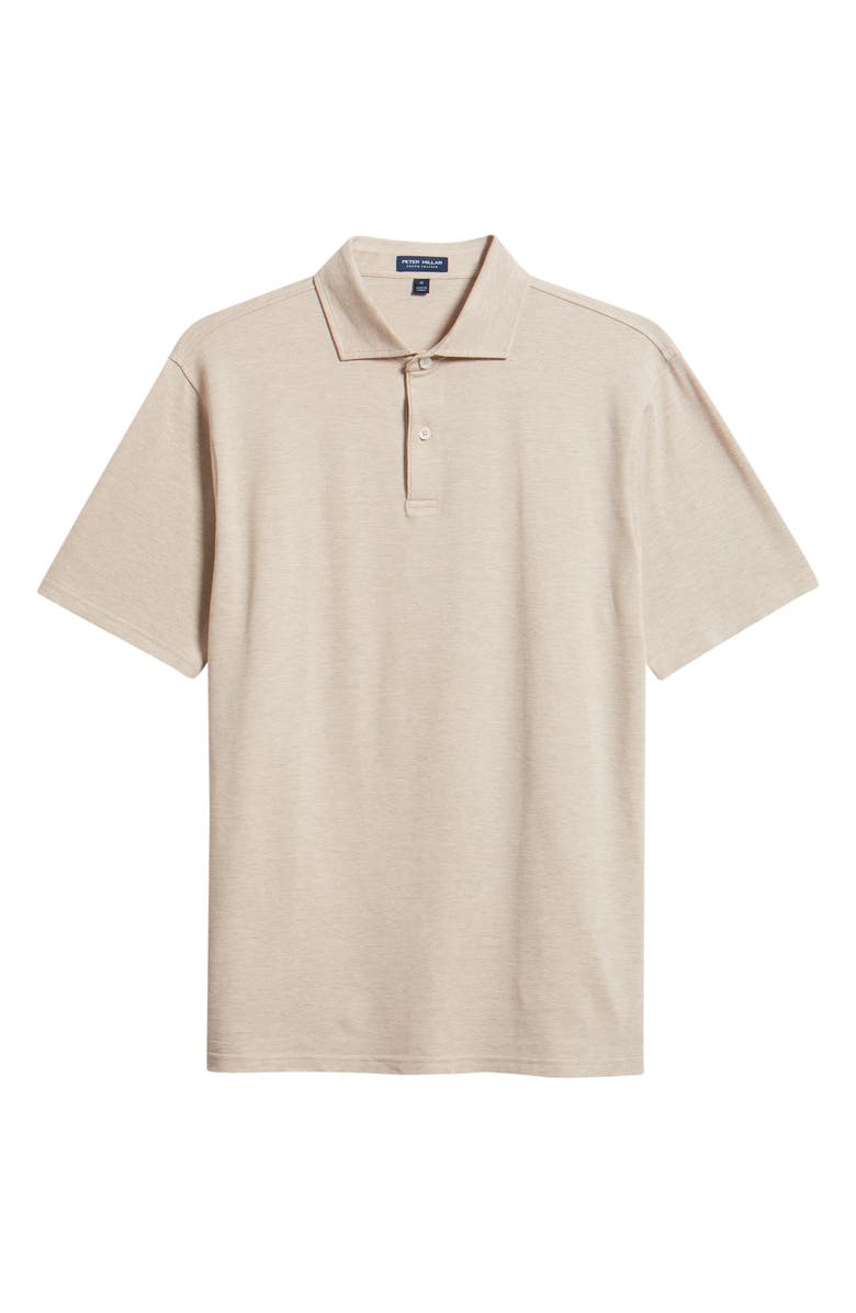Peter Millar Crown Crafted Excursionist Flex Herringbone Polo, Alternate, color, Truffle