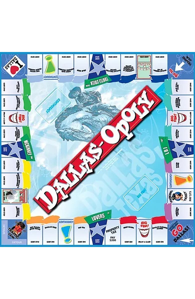 Late for the Sky Dallasopoly, Board Game, Alternate, color, Multicolored