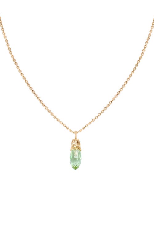 Rc Retro Chic Nut Fairy Pendant Necklace In Green