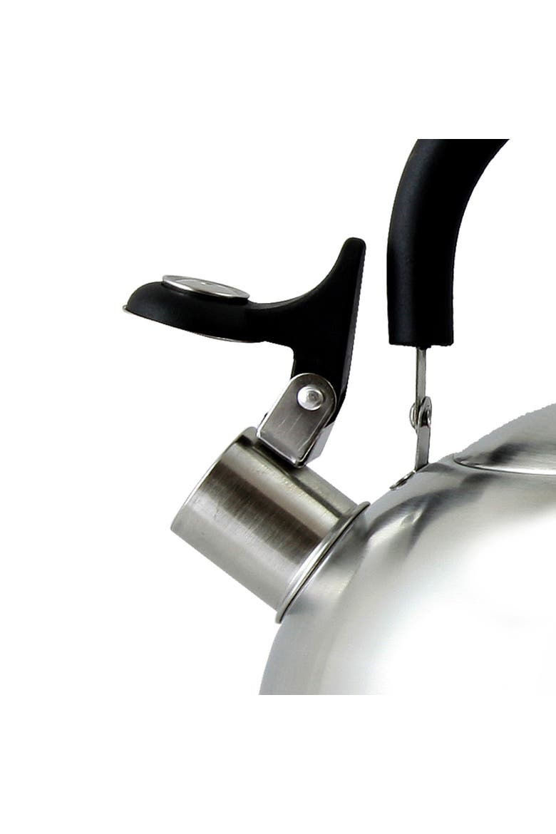 Carterton 1.5 Qt Stainless Steel Whistling Tea Kettle, Alternate, color, Metallic Silver