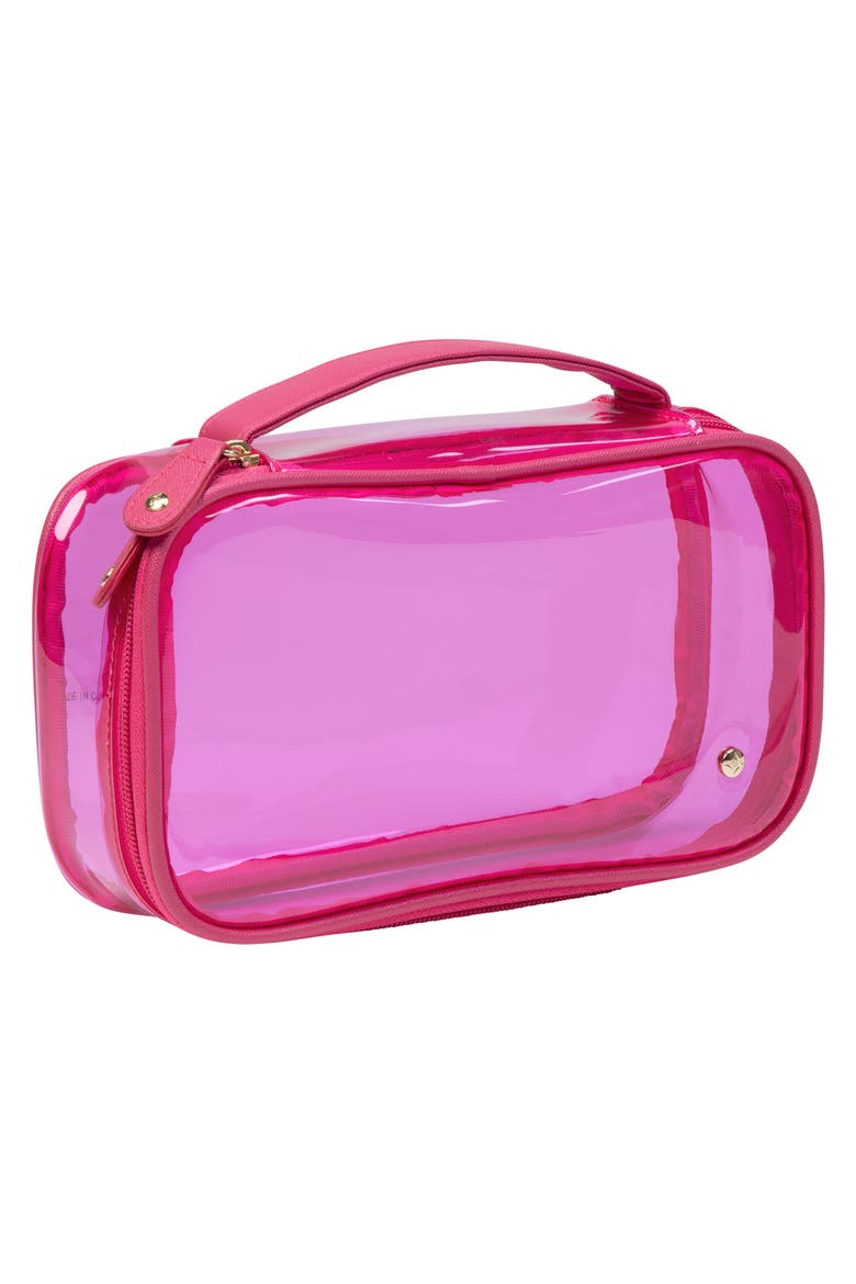 Miami Claire Medium Cosmetics Case, Alternate, color, RASPBERRY