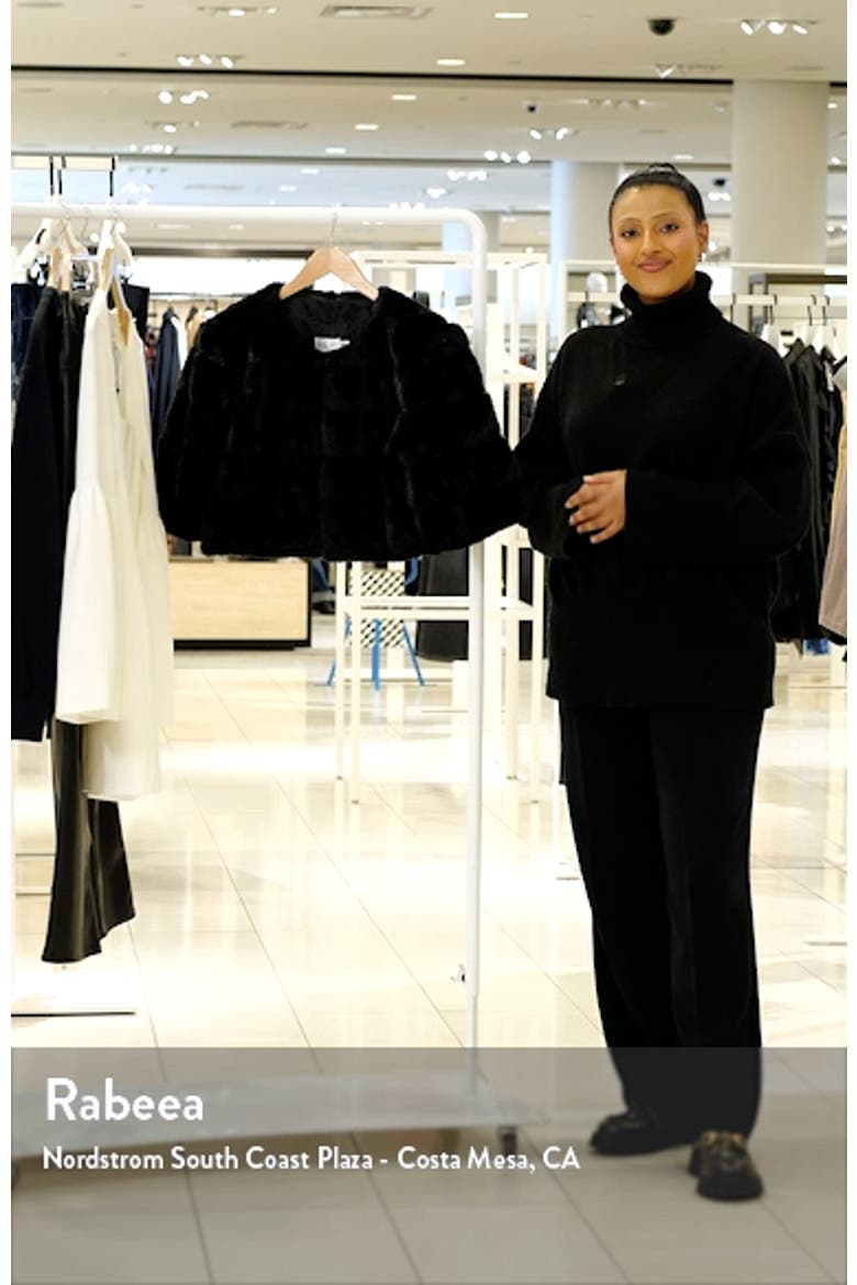 Faux Fur Crop Jacket video
