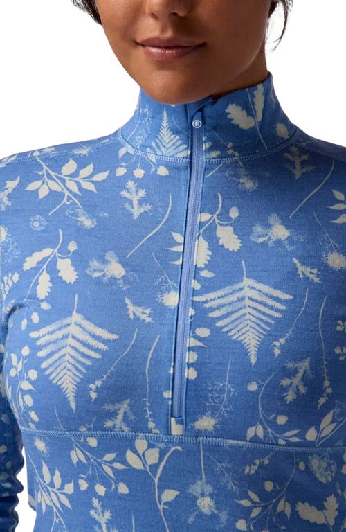 Backcountry Cedars Rws Merino Mid-wt Baselayer 1/4-zip Top In Blue