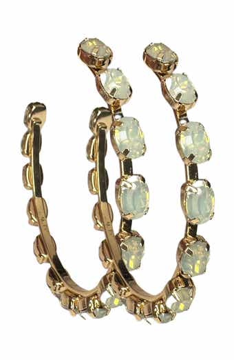 MacRae & Co. Crystal Hoop Earrings
