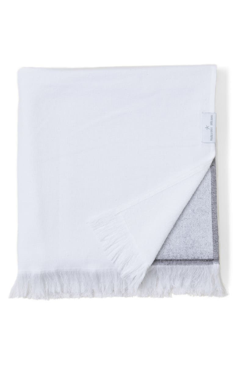Barefoot Dreams<sup>®</sup> Bold Stripe Oversize Organic Cotton Towel, Main, color, 