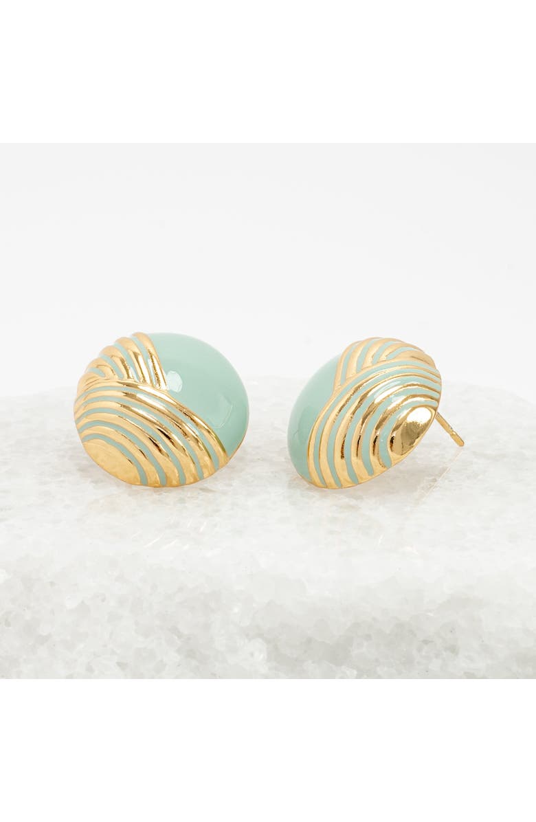 Starfish Project Serenity Wave Earrings, Main, color, Gold