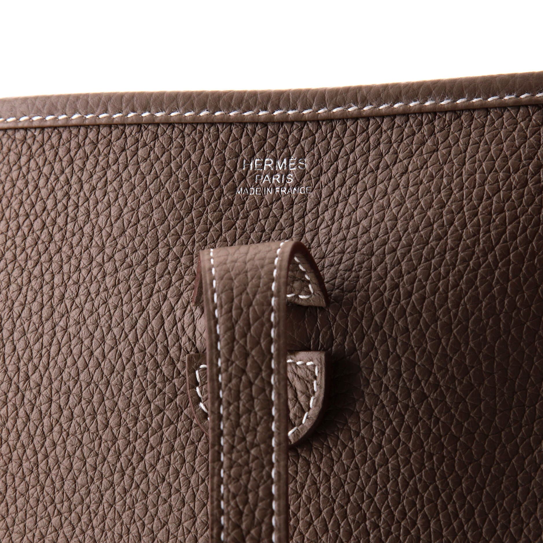 Pre-Owned Hermes Evelyne Bag Gen III Clemence PM, Alternate, color, Etoupe