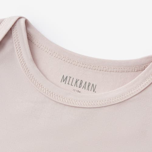 Milkbarn Luxe Solid Long Sleeve One Piece In Neutral