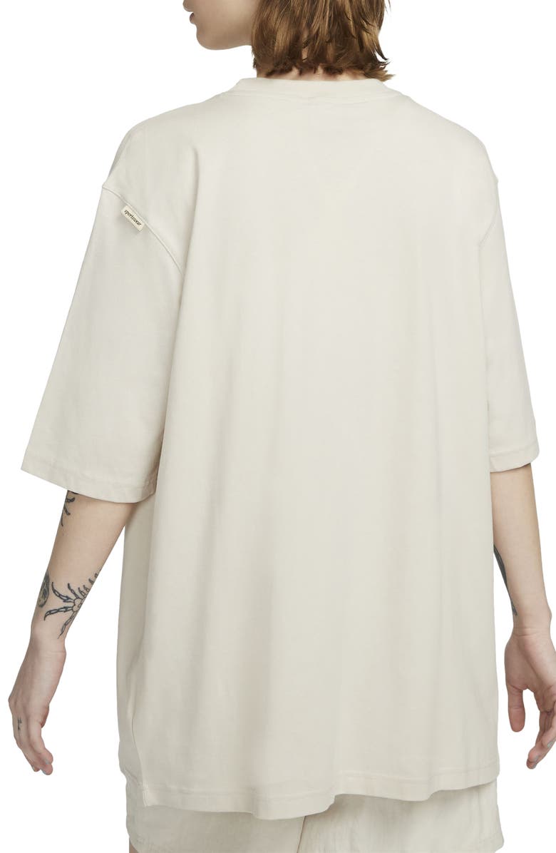 Nike Sportswear Cotton Oversize Slit Top, Alternate, color, 