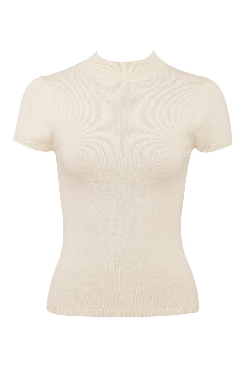 Tamra Short Sleeve Sweater, Alternate, color, IVORY